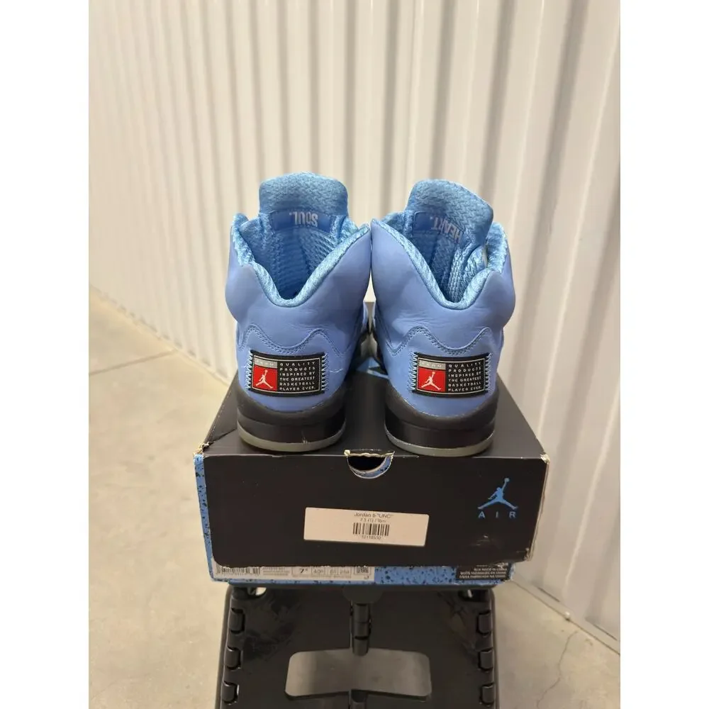 Nike Air Jordan 5 UNC University Black 2023 Size 7.5 Men's - DV1310-401